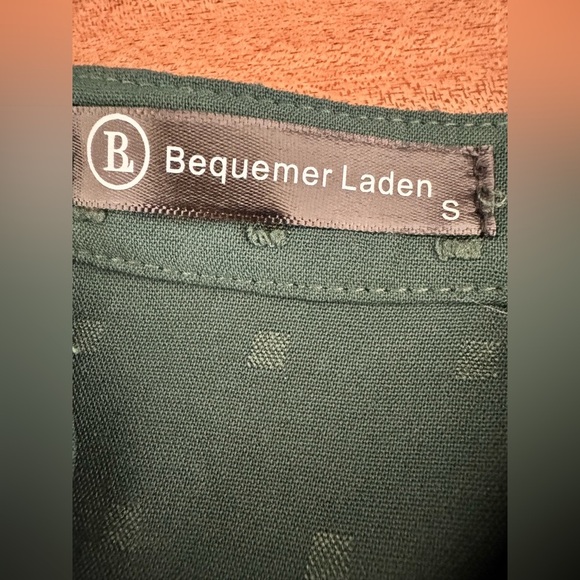 Women’s Bequemer Laden Summer V-Neck 3/4 Sleeve Blouse Swiss Dot Tunic Top - Picture 4 of 6